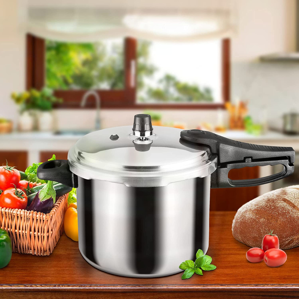 Olla express presión EKCO Clásica 7 Lts 5 sistemas de seguridad