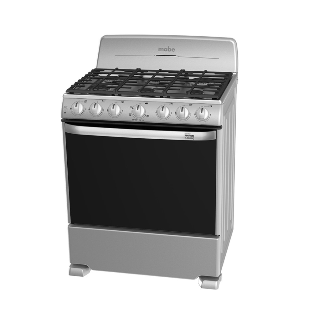 Estufa Piso Plateada Mercury Fast Cook EM7654BFIS1 Mabe