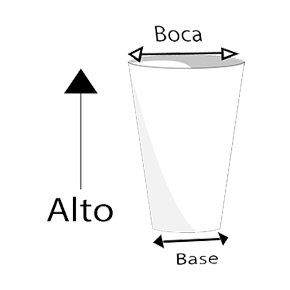 Maceta de fibra de vidrio modelo Panal Mediano chocolate*