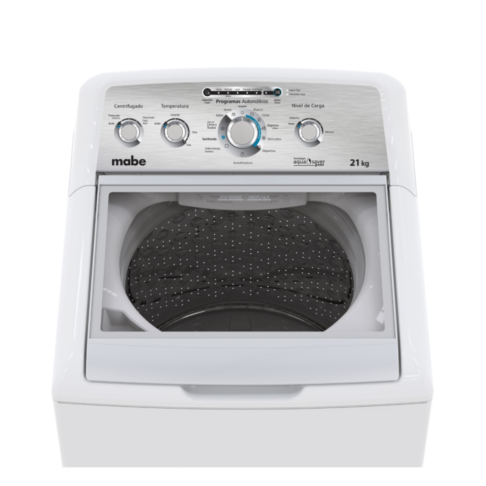 Lavadora Automática 21kg Aqua Saver Green Blanca Mabe