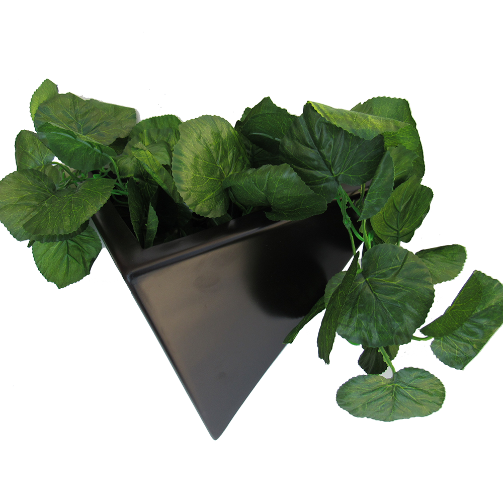 Maceta de fibra de vidrio modelo Bermuda Mediano chocolate*