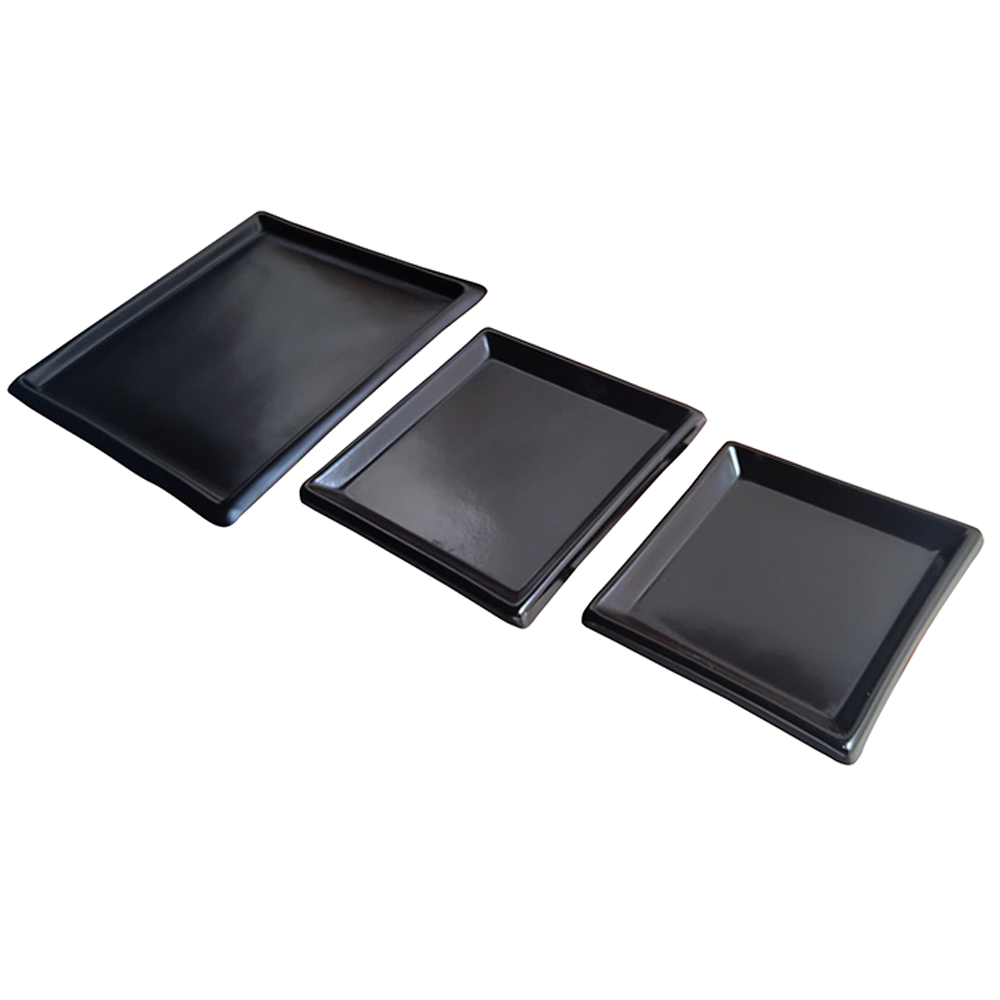 Plato Base para macetas de Fibra de vidrio Modelo Cuadrado 20cm 