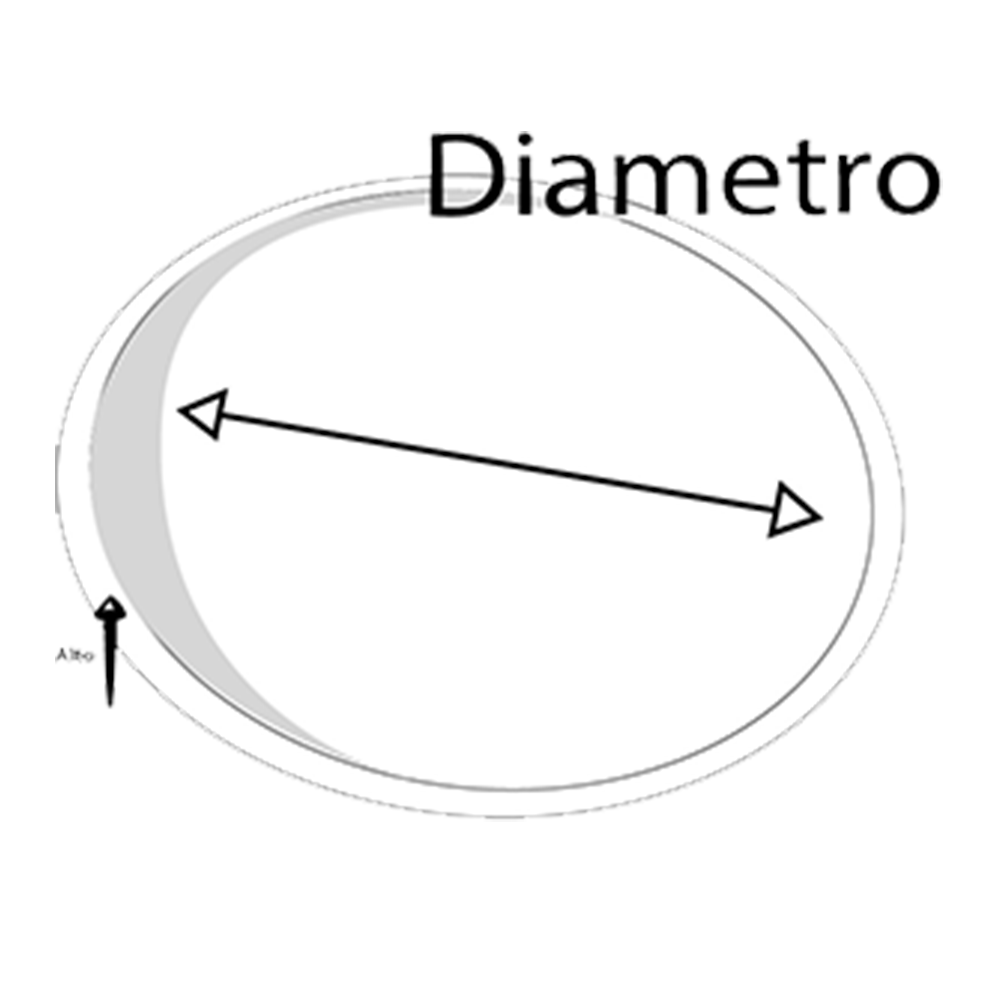 Plato Base para macetas de Fibra de vidrio Modelo Circular 52cm 