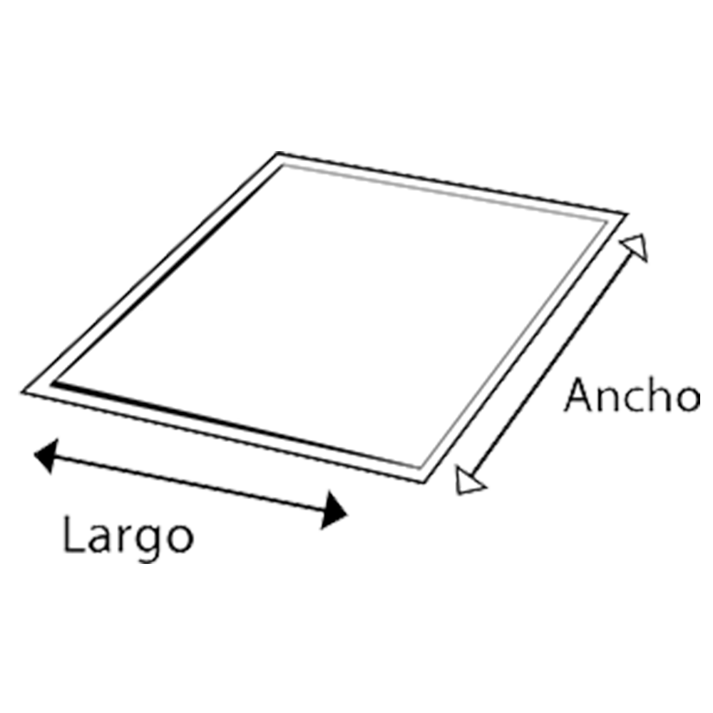 Plato Base para macetas de Fibra de vidrio Modelo Rectangular 120x35cm