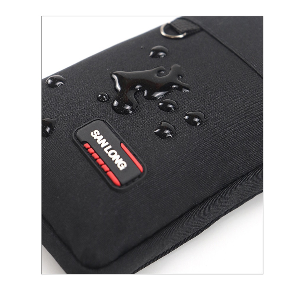 Bolsa Mochila riñonera seguridad porta cel contra agua cinturón hombro negro moto deporte cartera