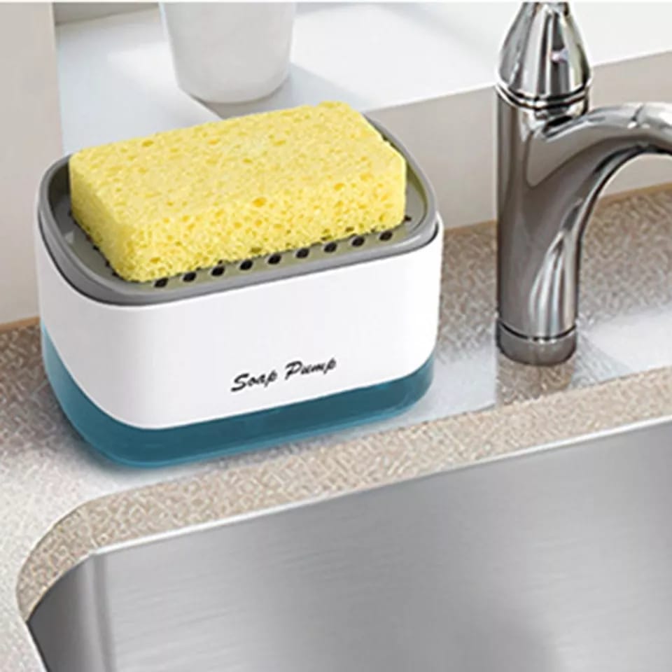 Dispensador de Jabon Cocina,Dispensador Jabon Cocina con Soporte de Esponja