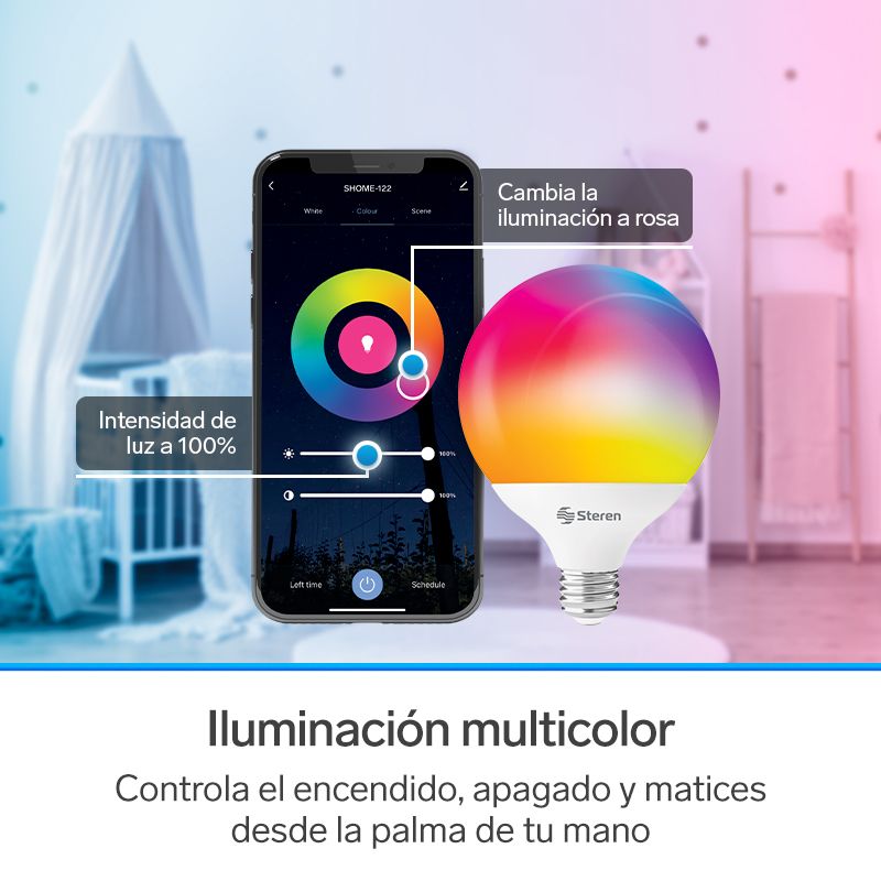 Foco Led Wi-fi Multicolor 15 W Alexa Google Assistant Steren