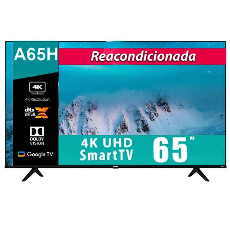 Smart Tv Hisense 65 pulgadas Pantalla Led 65A65H 4K Ulta HD REACONDICIONADA