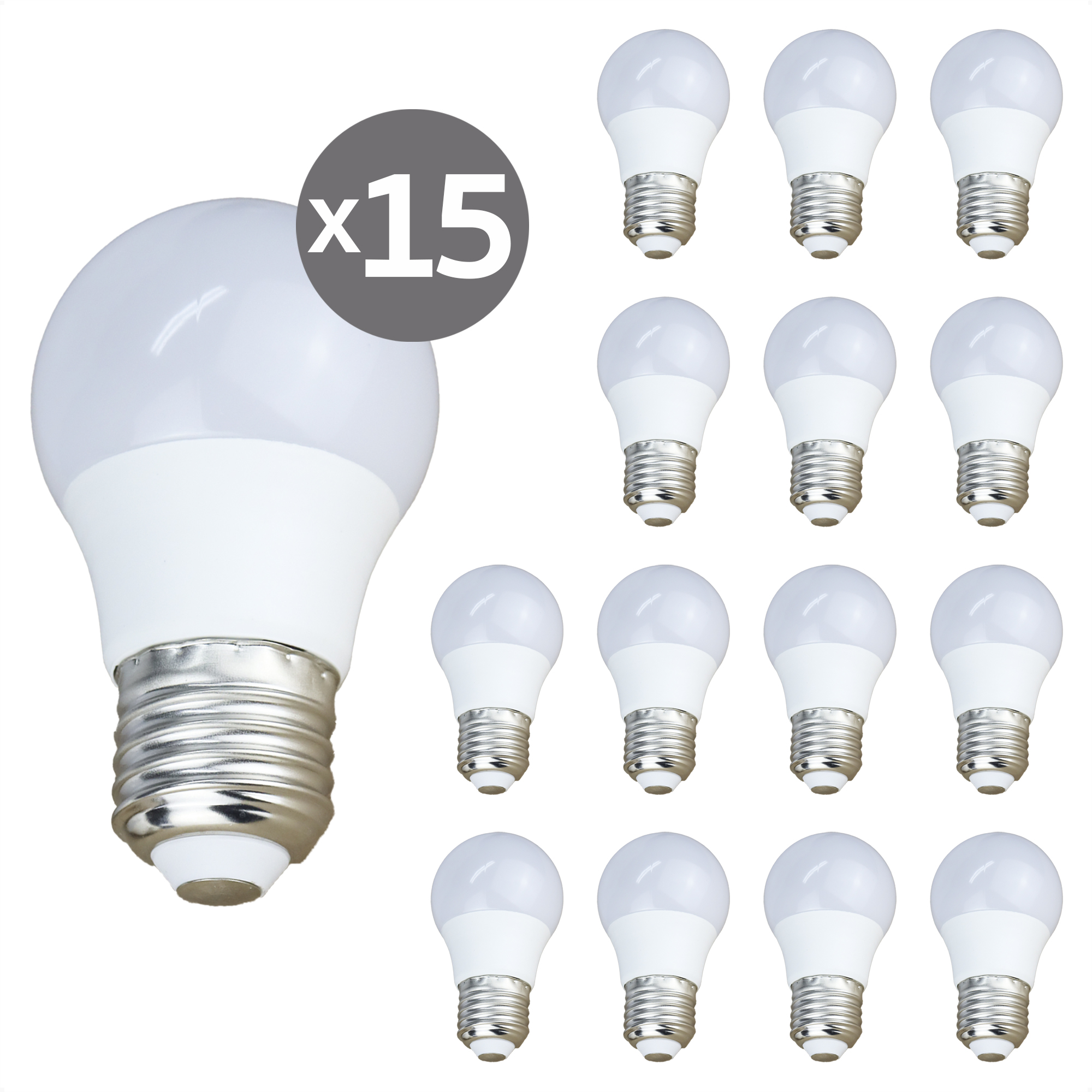  KIT 15 FOCOS LED LUZ BLANCA AHORRADOR BOMBILLA 10 W  F04W10-15