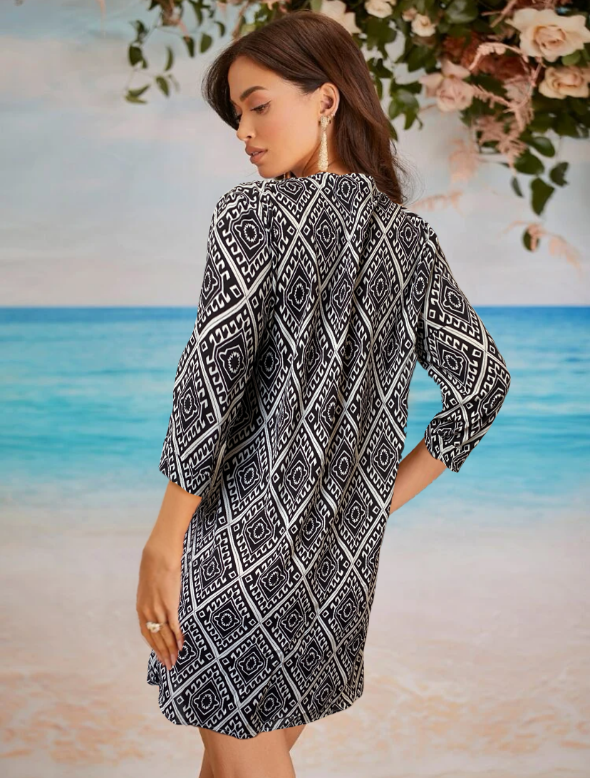 Vestidos Casuales Mujer Midi Curvy Blusón Largo Playa