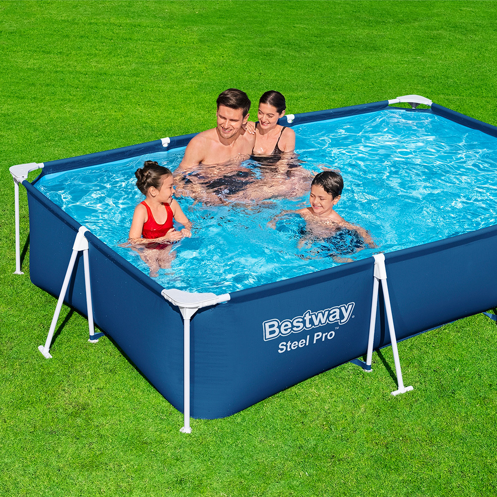 Alberca Familiar Estructural Bestway Steel Pro 300 cm Azul