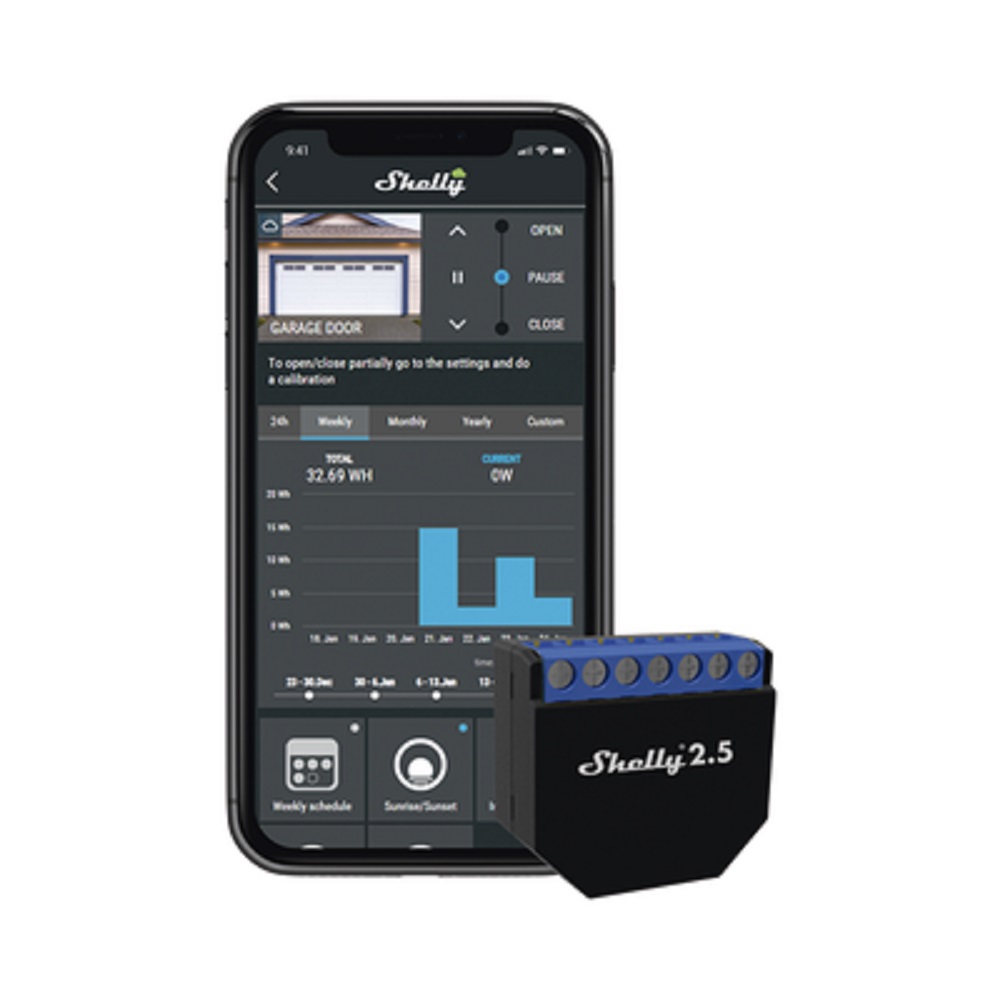 Doble Relevador Interruptor Wifi P/ Persianas Shelly 2.5