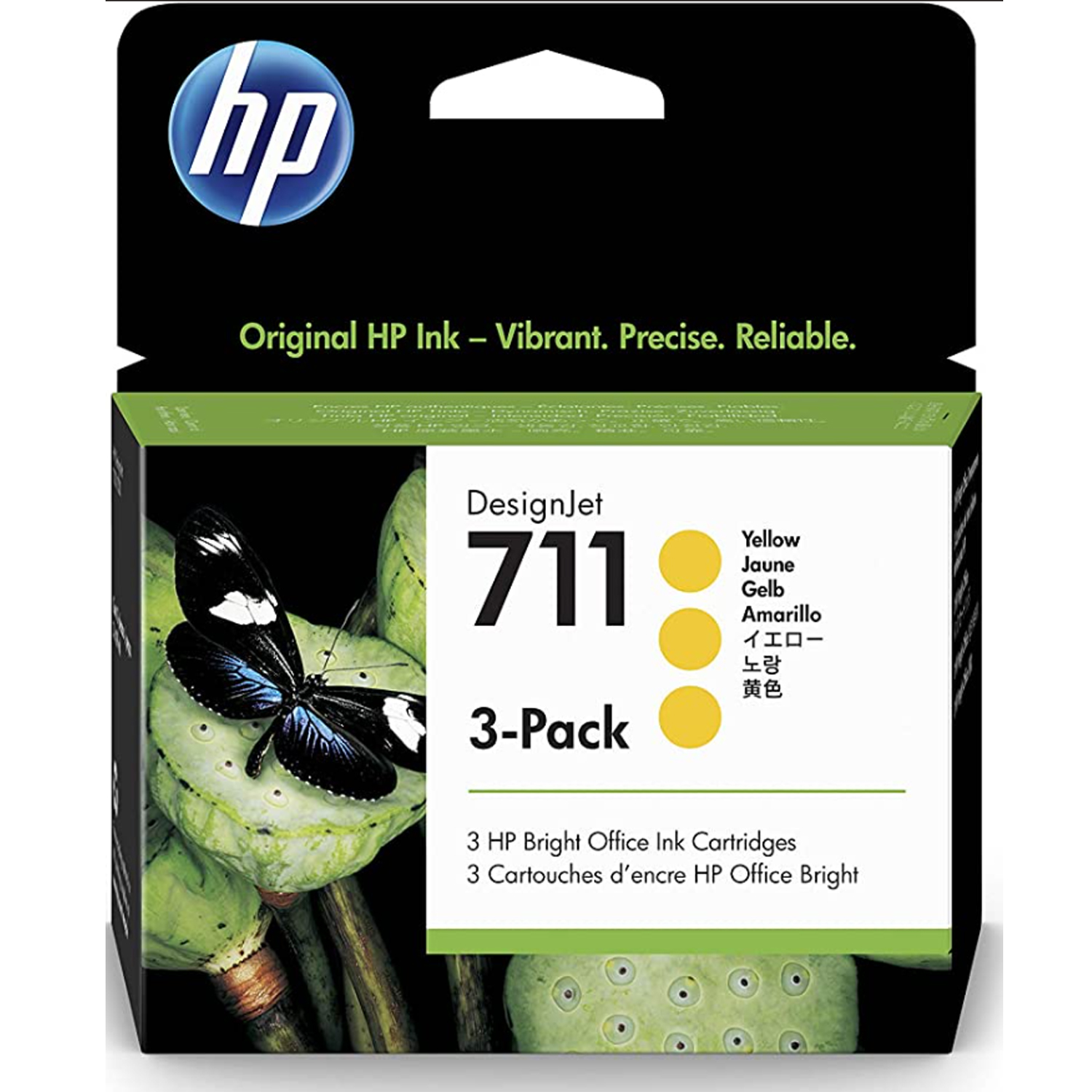 CARTUCHO HP 711 3PK AMARILLO CZ136A