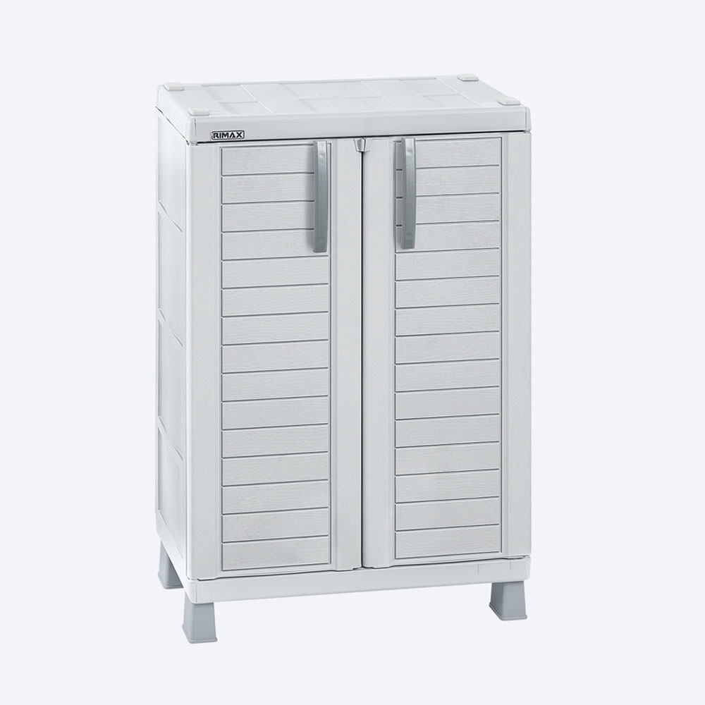 Armario Organizador Mediano Barú De Plástico Color Gris