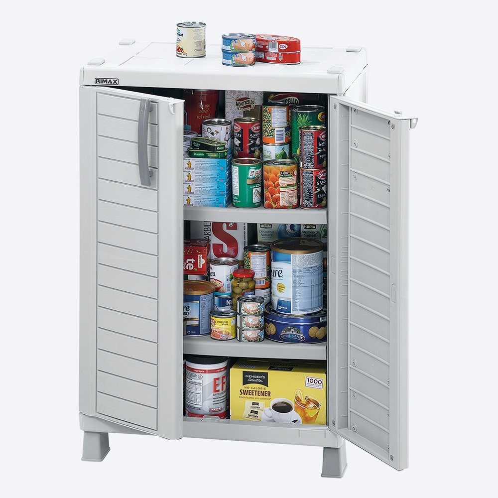 Armario Organizador Mediano Barú De Plástico Color Gris