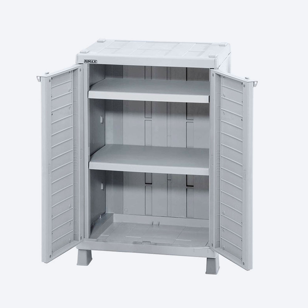 Armario Organizador Mediano Barú De Plástico Color Gris