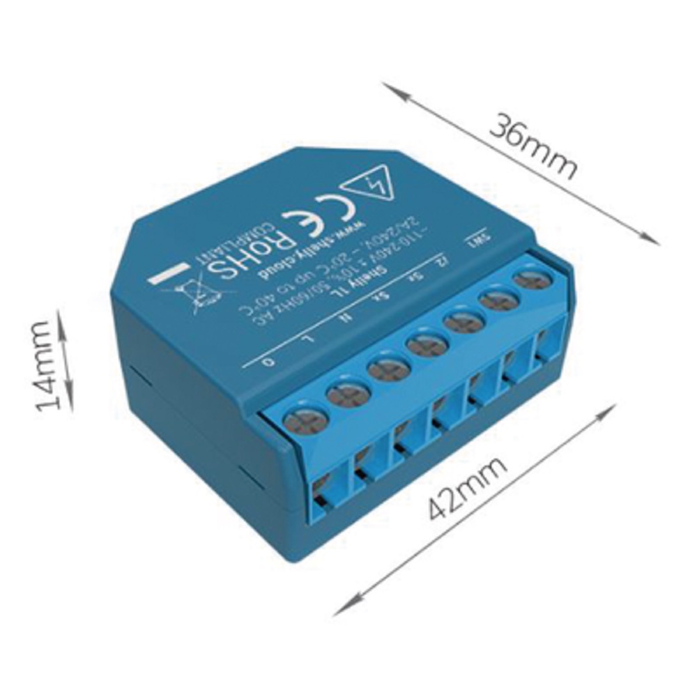 Relevador Interruptor Wifi Industrial Inteligente Shelly 1L