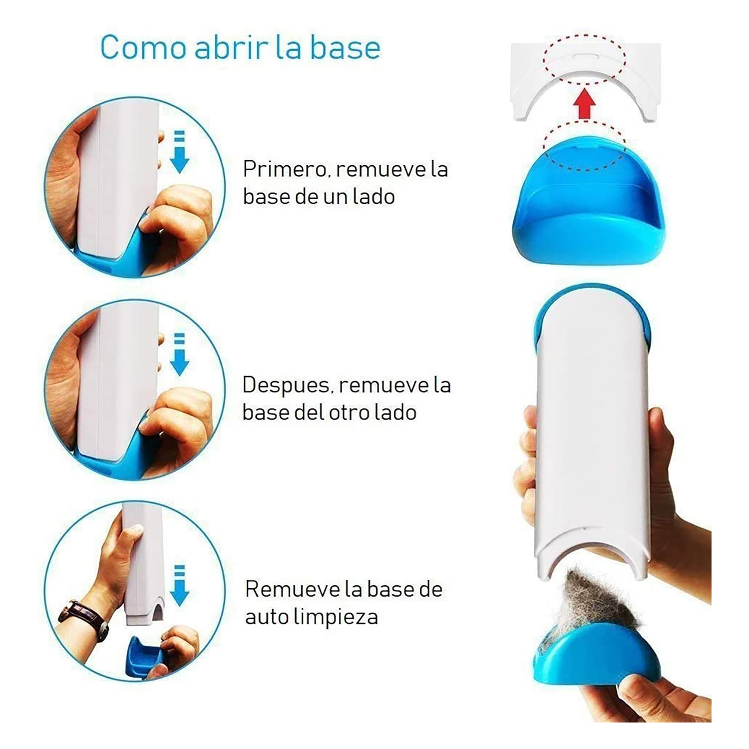 Cepillo Removedor Quita Pelo Pelusa Mascotas Perro Gato Ropa