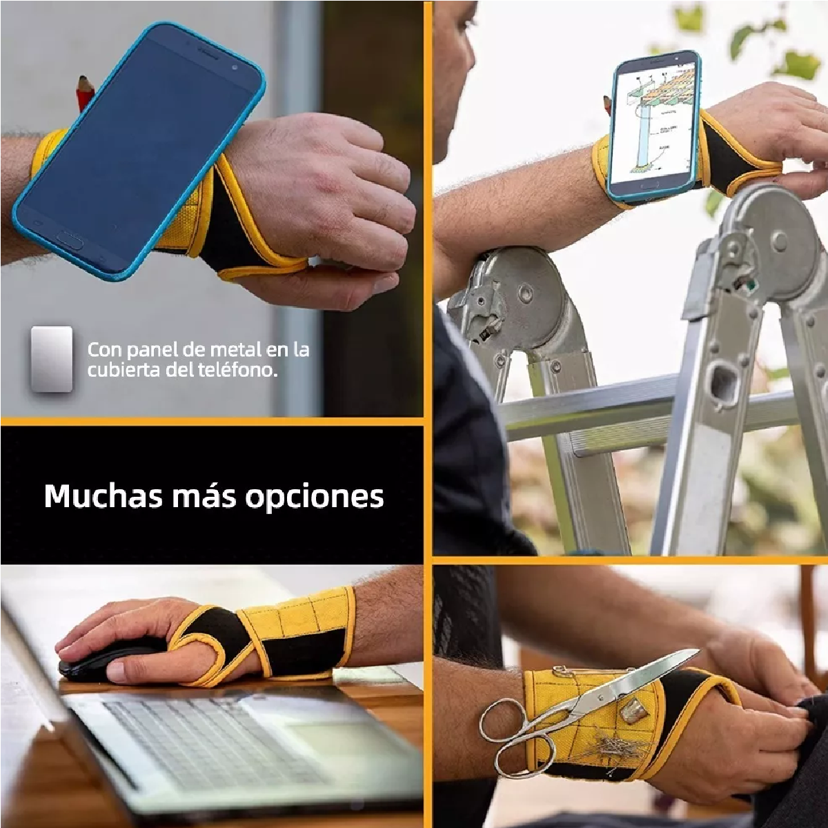 Muñequera Magnética Con Velcro