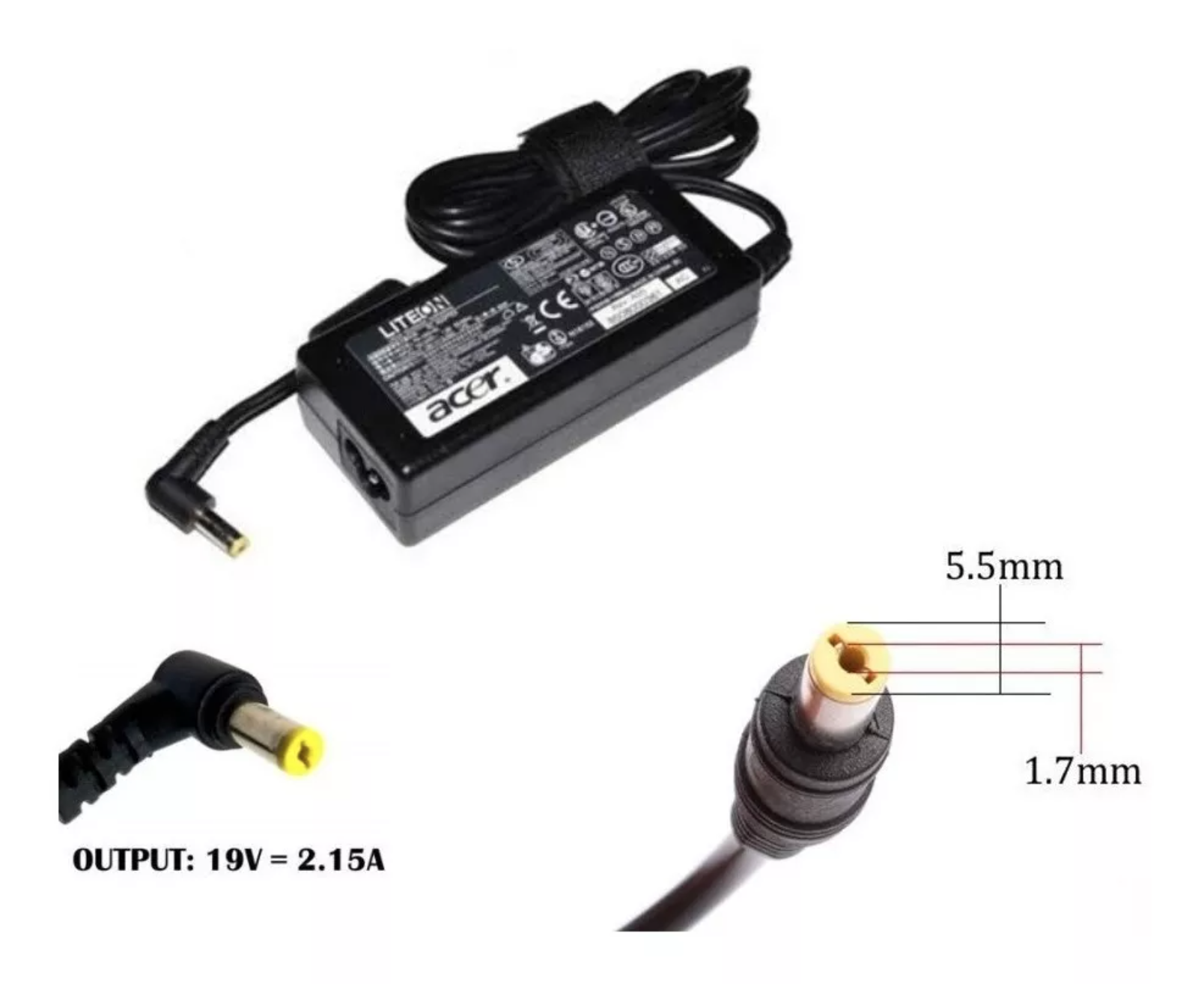 Cargador Acer Aspire One D255 Series 19v 2.1a 40w