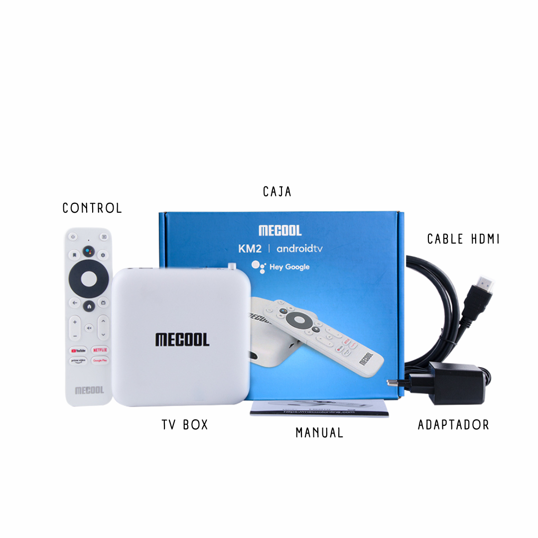 TV BOX KM2 Precertificación de Android TV 10 y Netflix Google Assistent MECOOL