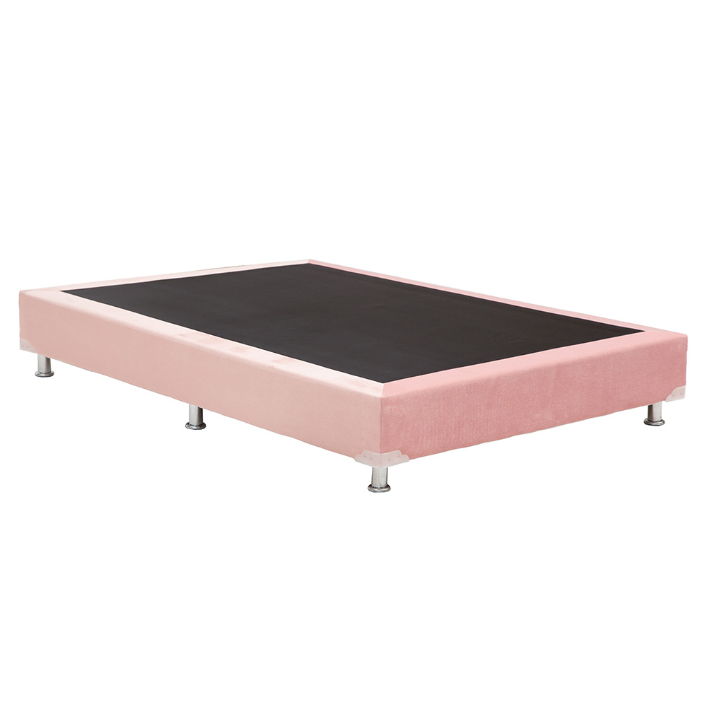 Colchon Matrimonial Spring Air Morgan Con Cabecera Mary y Box Pink