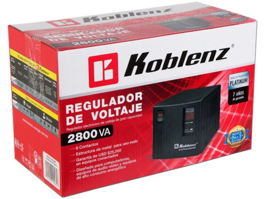 Regulador de Voltaje Koblenz ER-2800 de Gran Capacidad