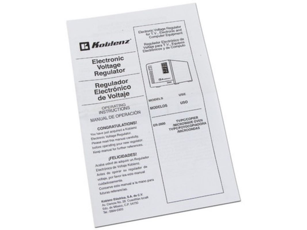 Regulador de Voltaje Koblenz ER-2800 de Gran Capacidad