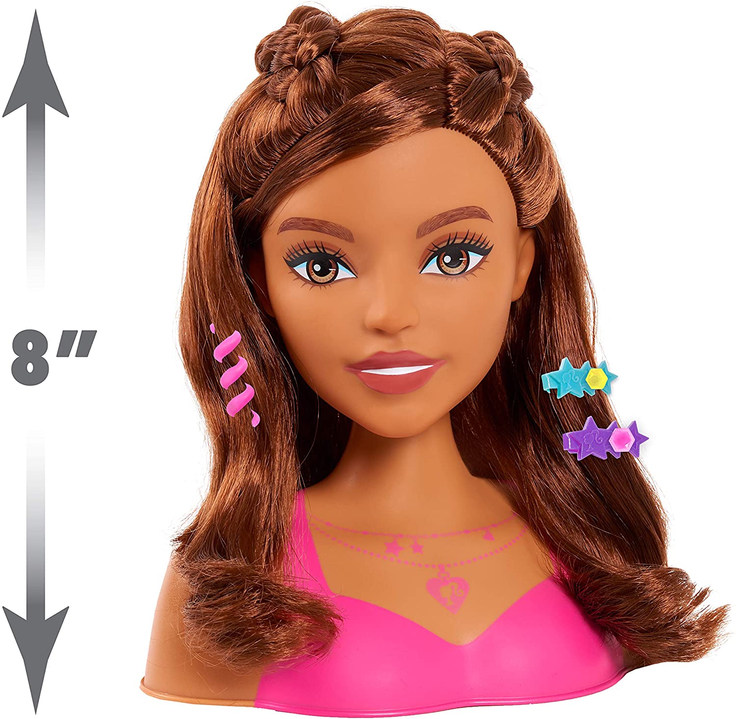 Barbie Fashionista Styling Head Peinados 20 Pz Pelo Marrón