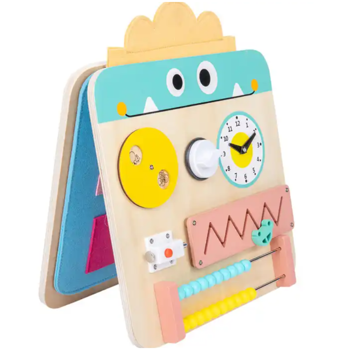 Tablero Sensorial Para Niños Pequeños Montessori Mounstro Libro juguete