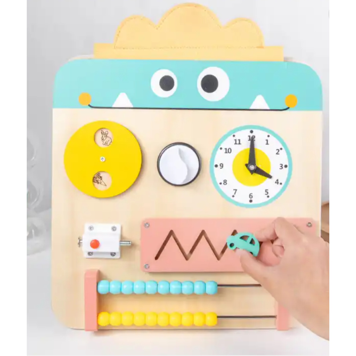 Tablero Sensorial Para Niños Pequeños Montessori Mounstro Libro juguete