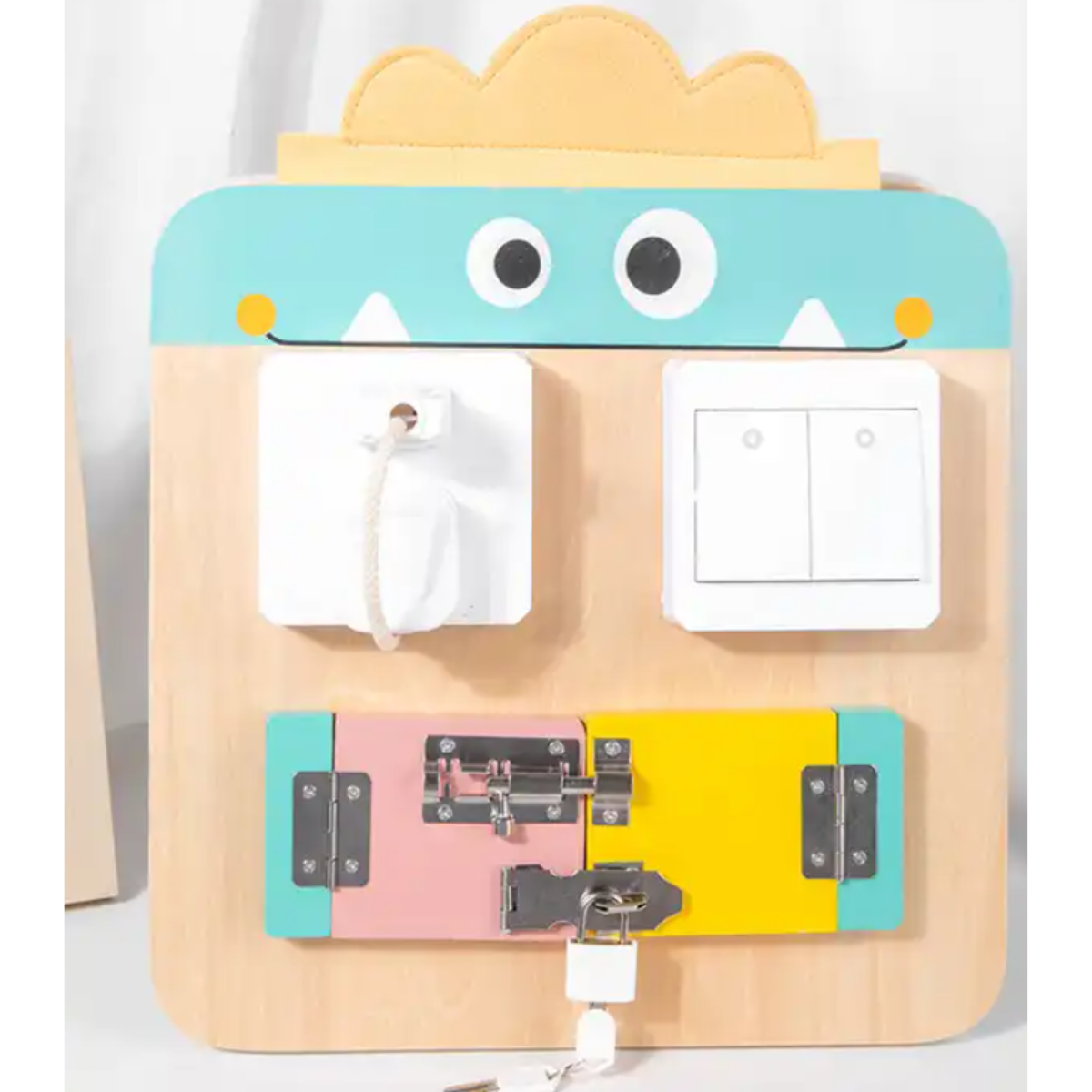 Tablero Sensorial Para Niños Pequeños Montessori Mounstro Libro juguete