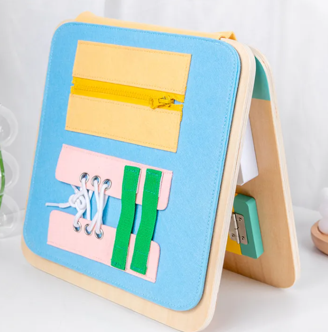 Tablero Sensorial Para Niños Pequeños Montessori Mounstro Libro juguete