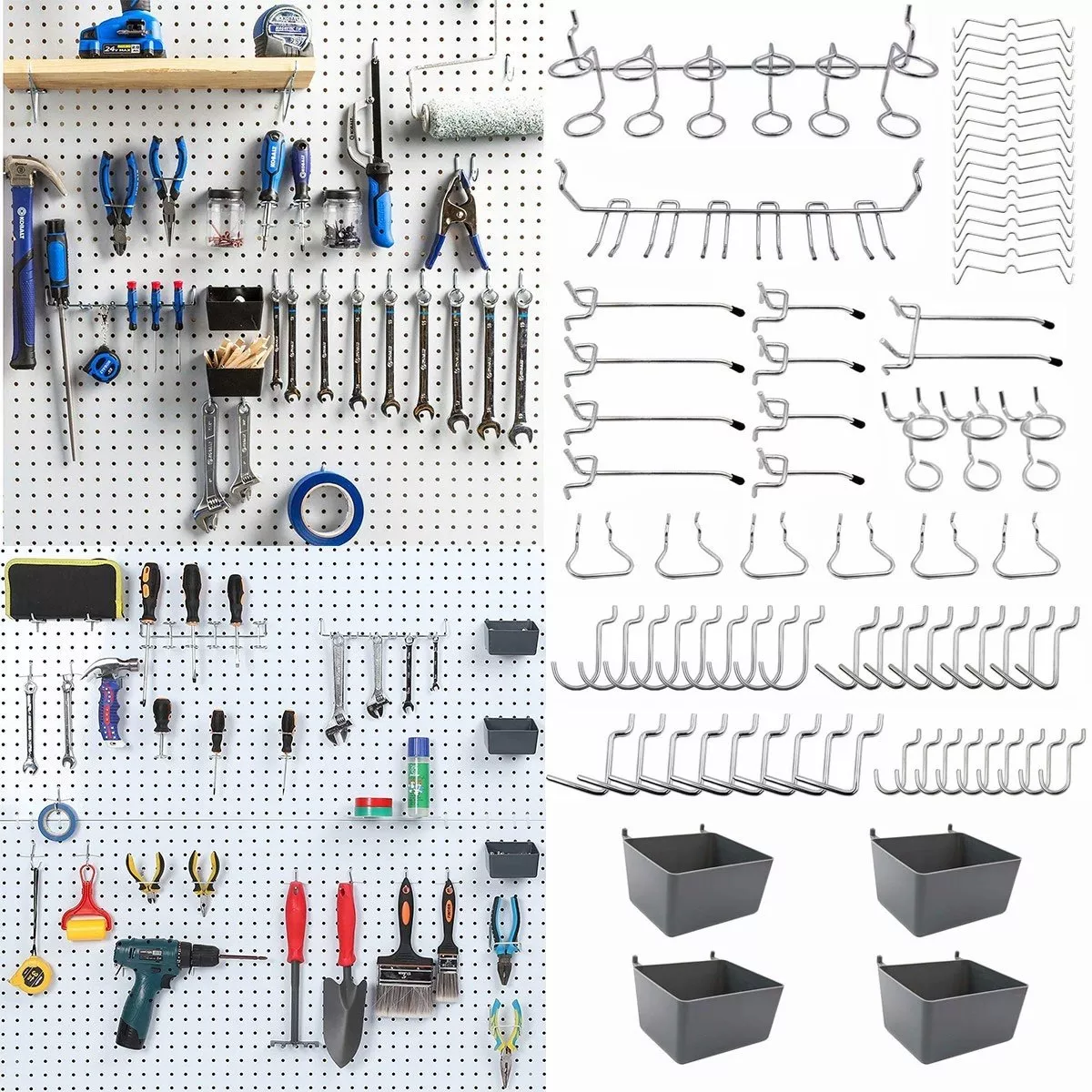 Juego 80 Gancho Para Tablero Perforado Exhibidor National Hardware