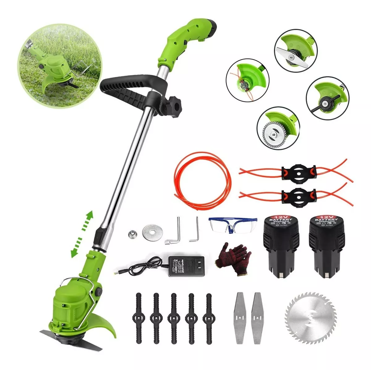 Desbrozadora Electrica Inalámbrica Portátil Podadoras Pasto