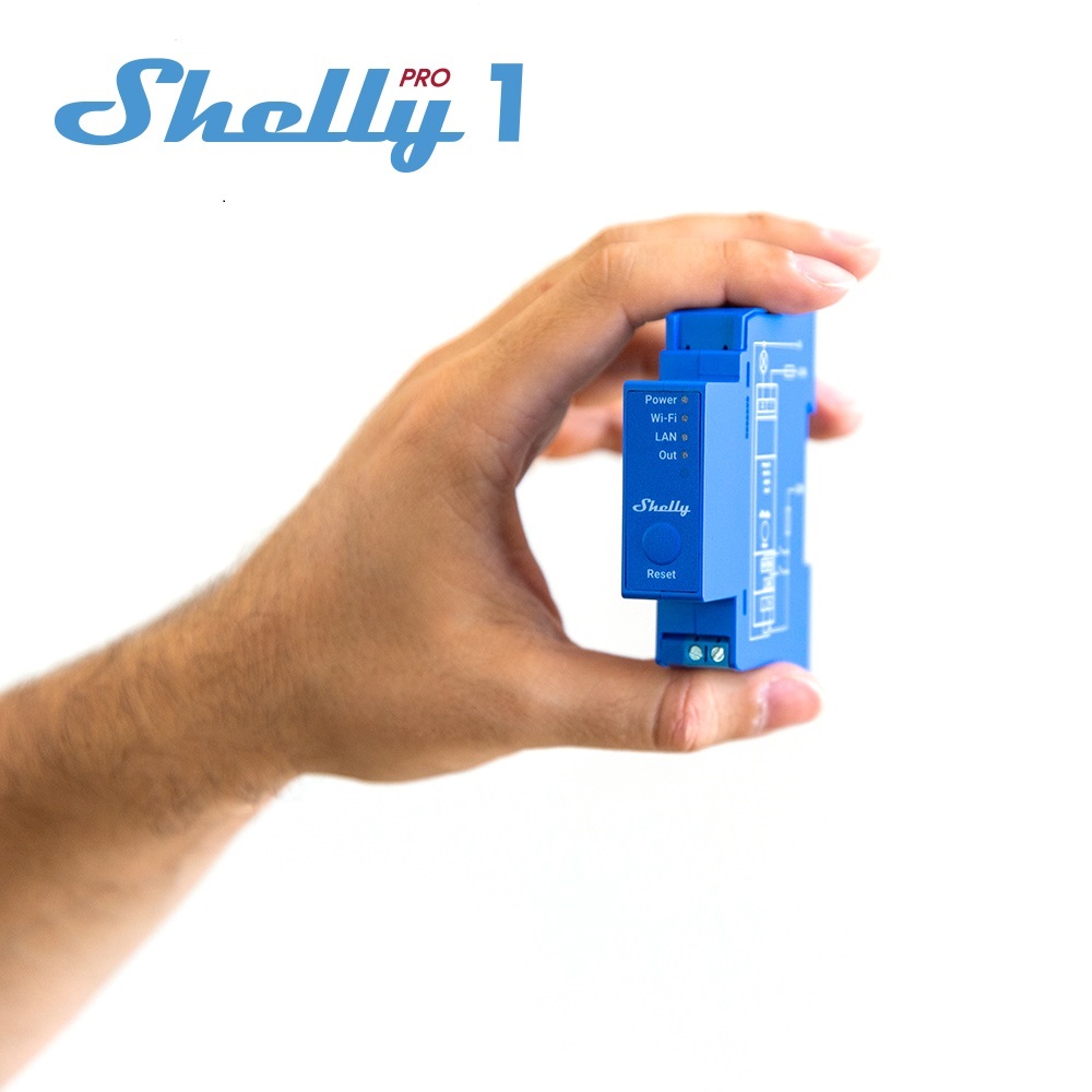 Contacto Seco Interruptor WIFI Industrial 1 Canal Shelly