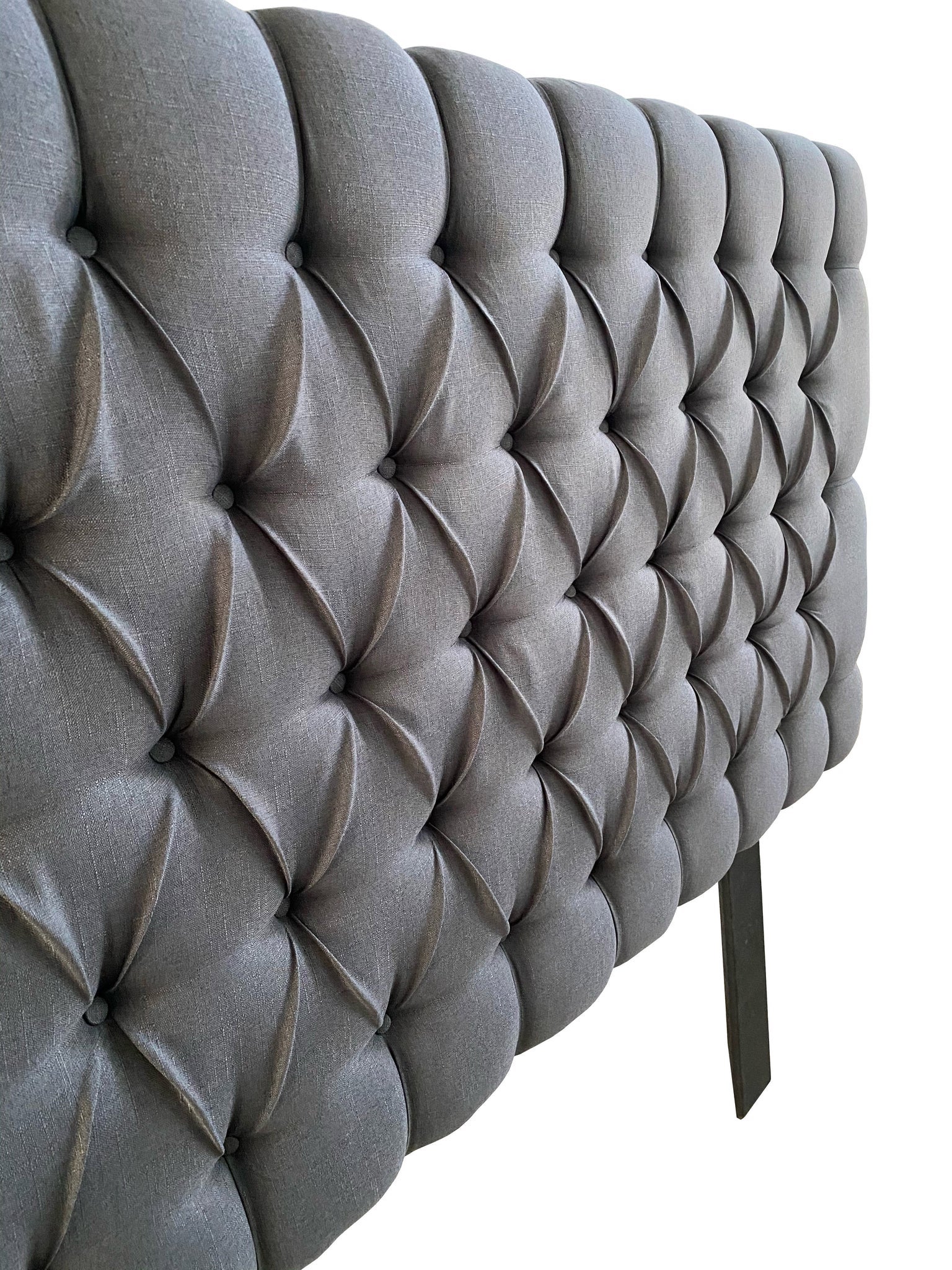 Cabecera Capitonada Soho Gris oxford matrimonial, El Bazar Store, Habitación, Moderna