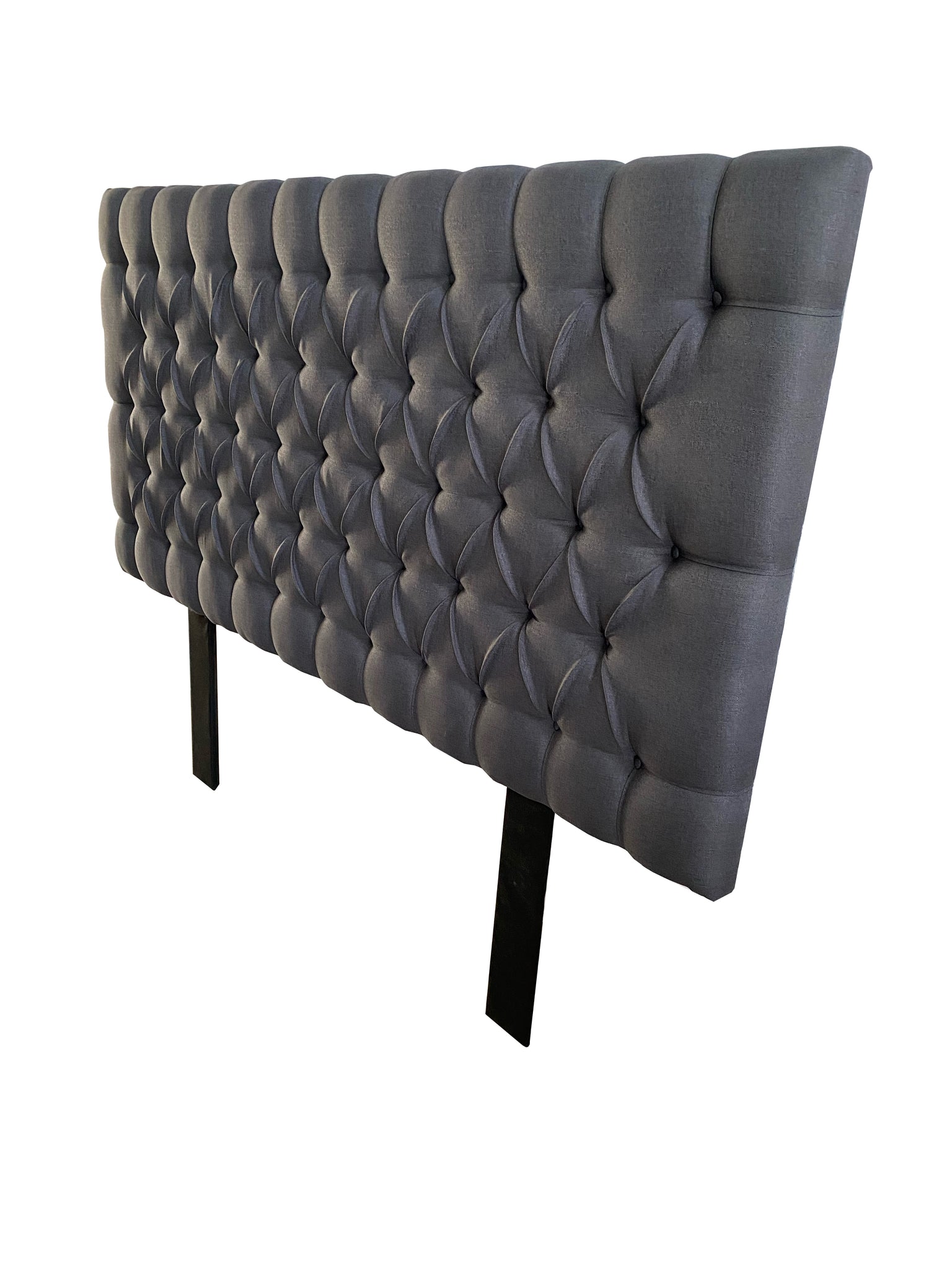 Cabecera Capitonada Soho Gris oxford matrimonial, El Bazar Store, Habitación, Moderna