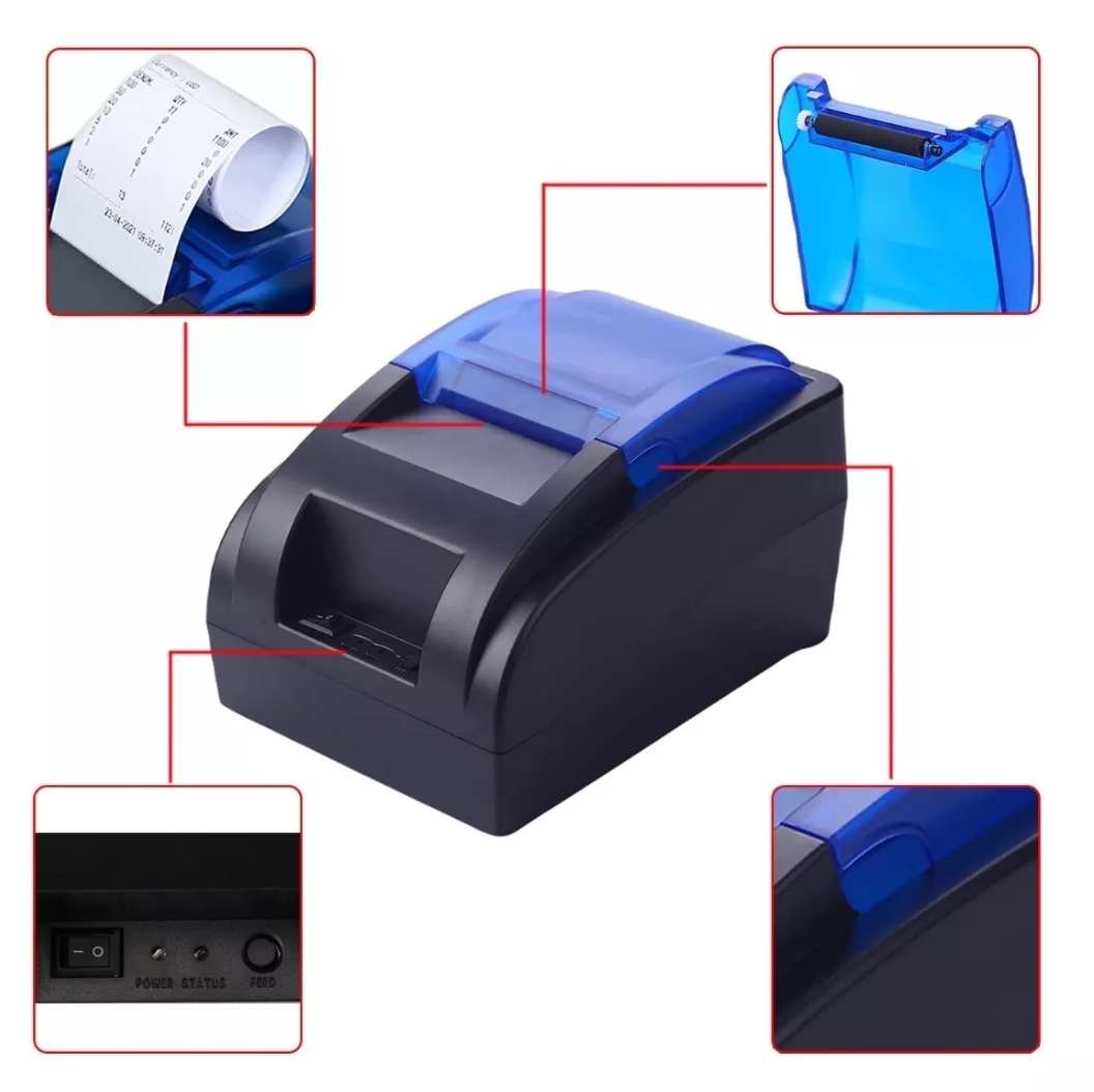 Impresora Térmica Pos Usb De 58 Mm C/bluetooth Para Recibos