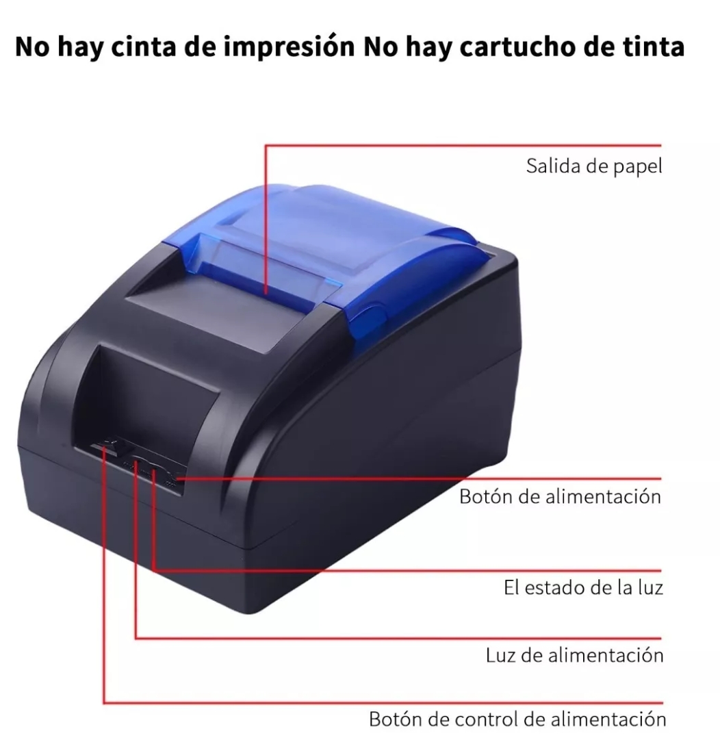 Impresora Térmica Pos Usb De 58 Mm C/bluetooth Para Recibos