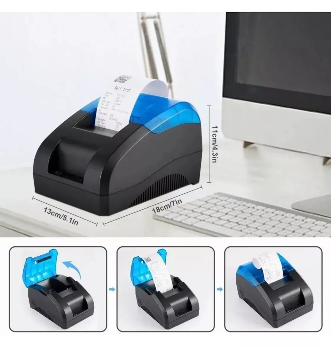 Impresora Térmica Pos Usb De 58 Mm C/bluetooth Para Recibos