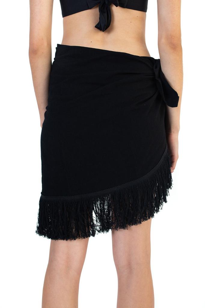  Falda de Playa hecho de Manta de Algodón deshilado, Fresco, Ropa de Playa, Pareo, Manta Deshilada de Algodón, Diferentes Tonos, Ropa de Mar. Punto y Compra SP-FCOR