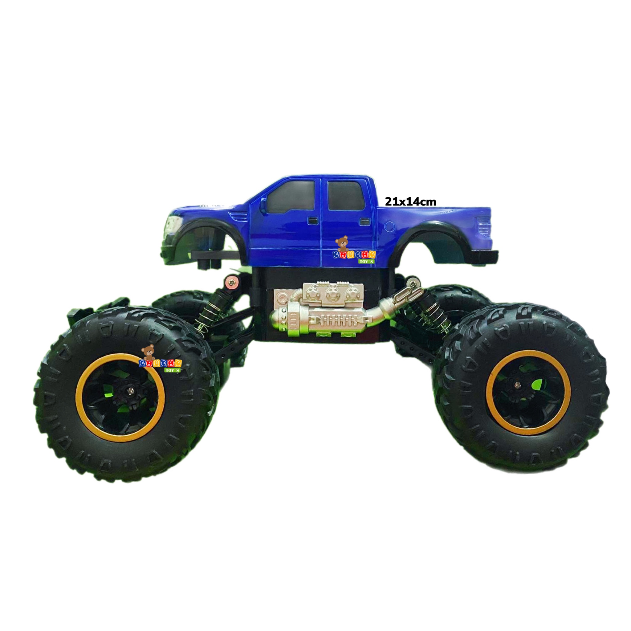 Camioneta Todo Terreno Control Remoto Pila Recargable Y Luz