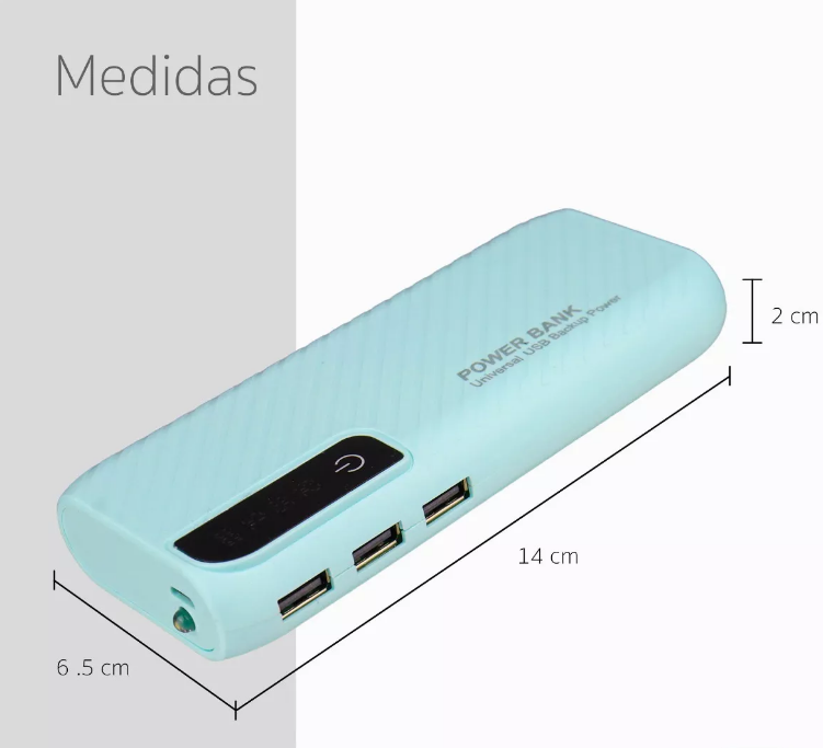 Power Bank Bateria Portatil Pila Cable Usb 22000 Mah