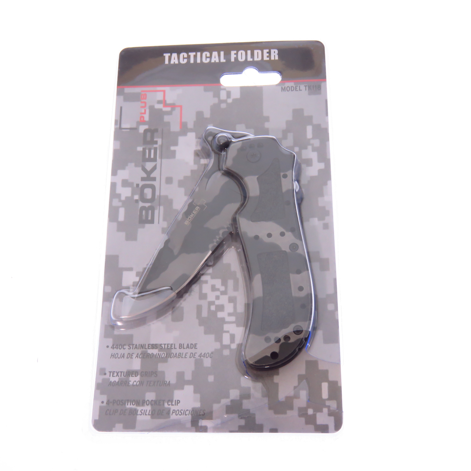 Boptk118 Boker Plus Navaja Defender Tactical Accu Camo Clp