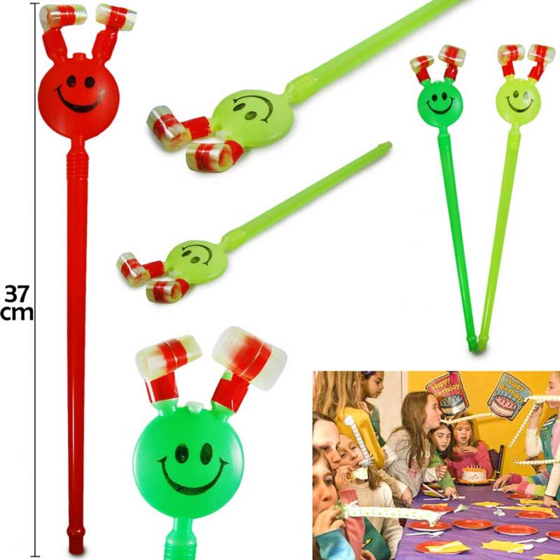 40 espanta suegras de emoji fiesta batucada silbato