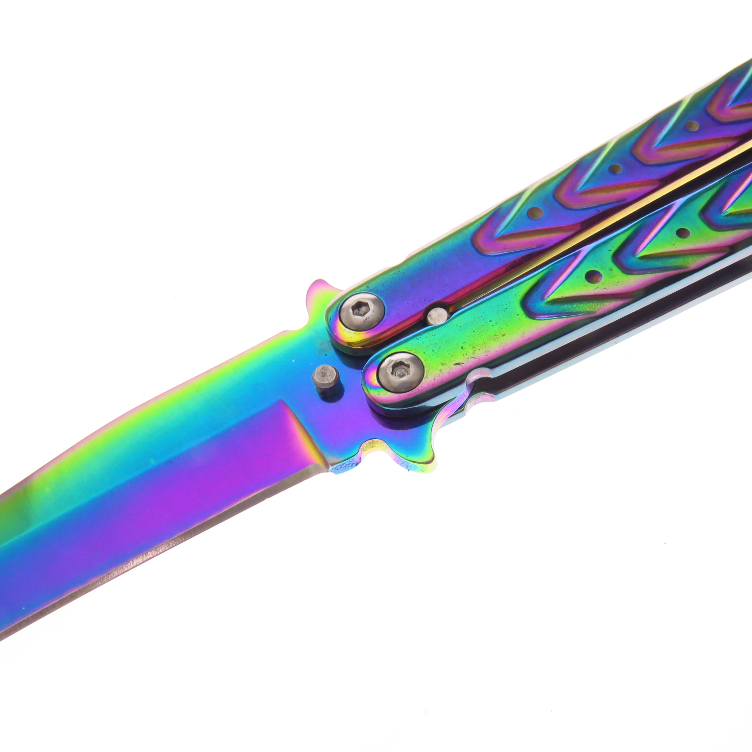 Dksgbs36 Dks Butterfly Rainbow Navaja Balisong C Funda Eco