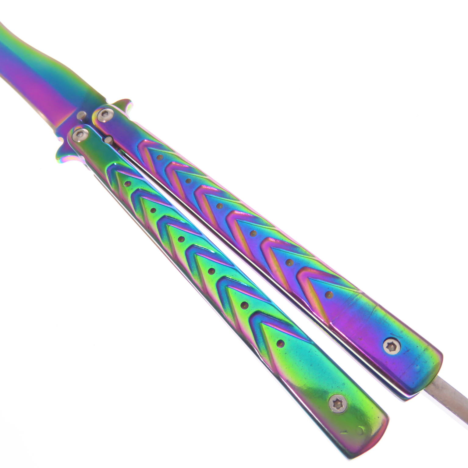 Dksgbs36 Dks Butterfly Rainbow Navaja Balisong C Funda Eco