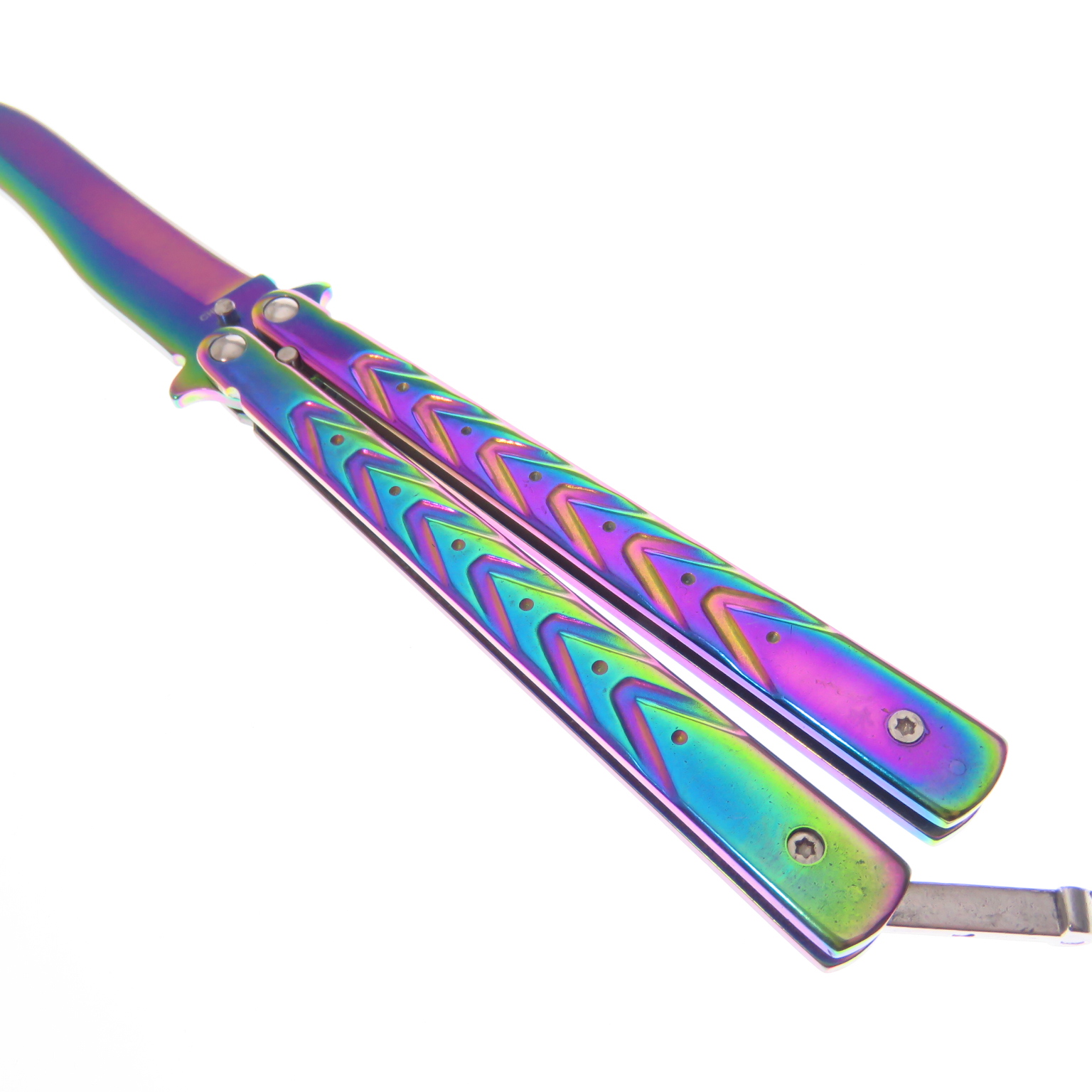 Dksgbs36 Dks Butterfly Rainbow Navaja Balisong C Funda Eco
