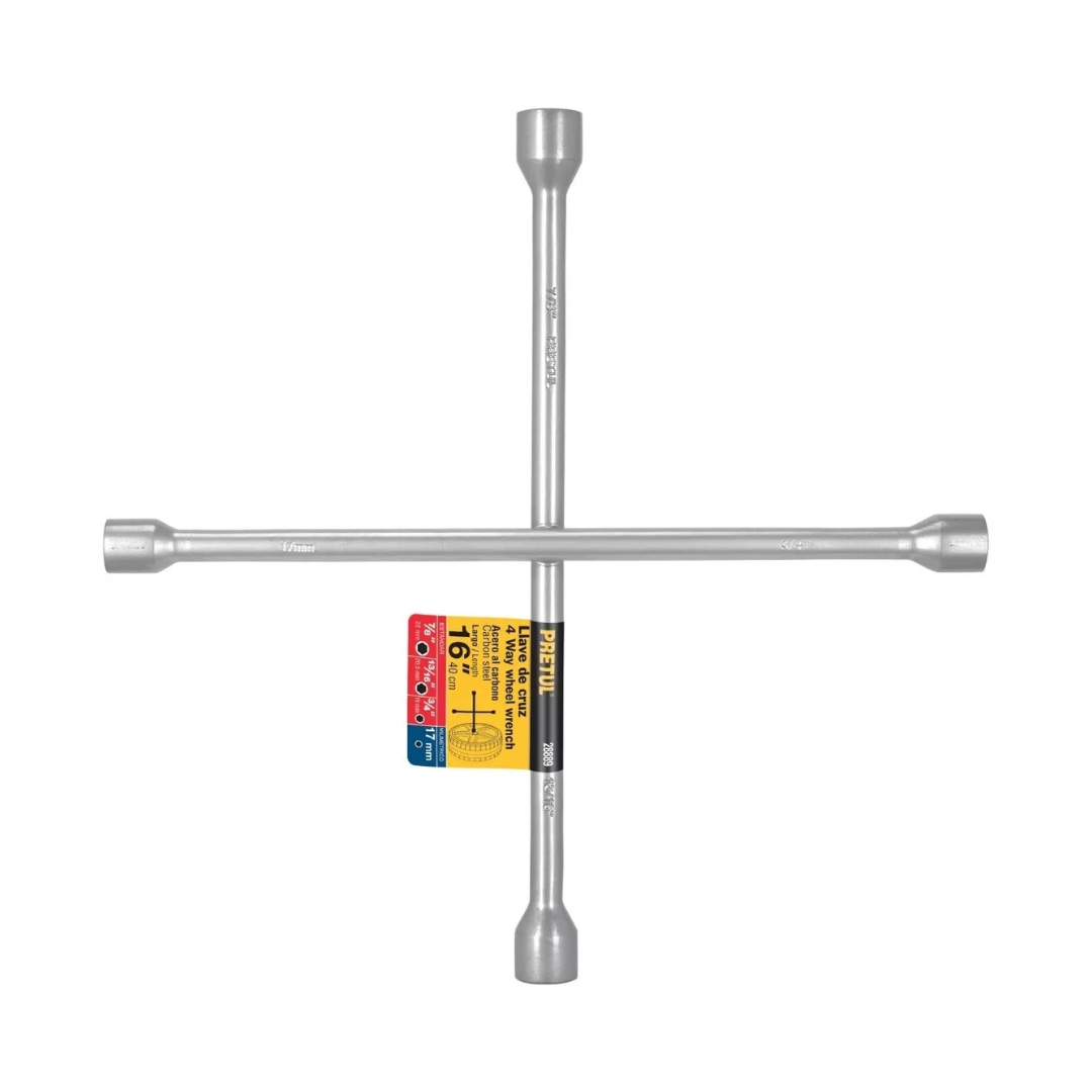 Llave De Cruz 16' Galvanizada Para Tuercas Y Birlos De Carro